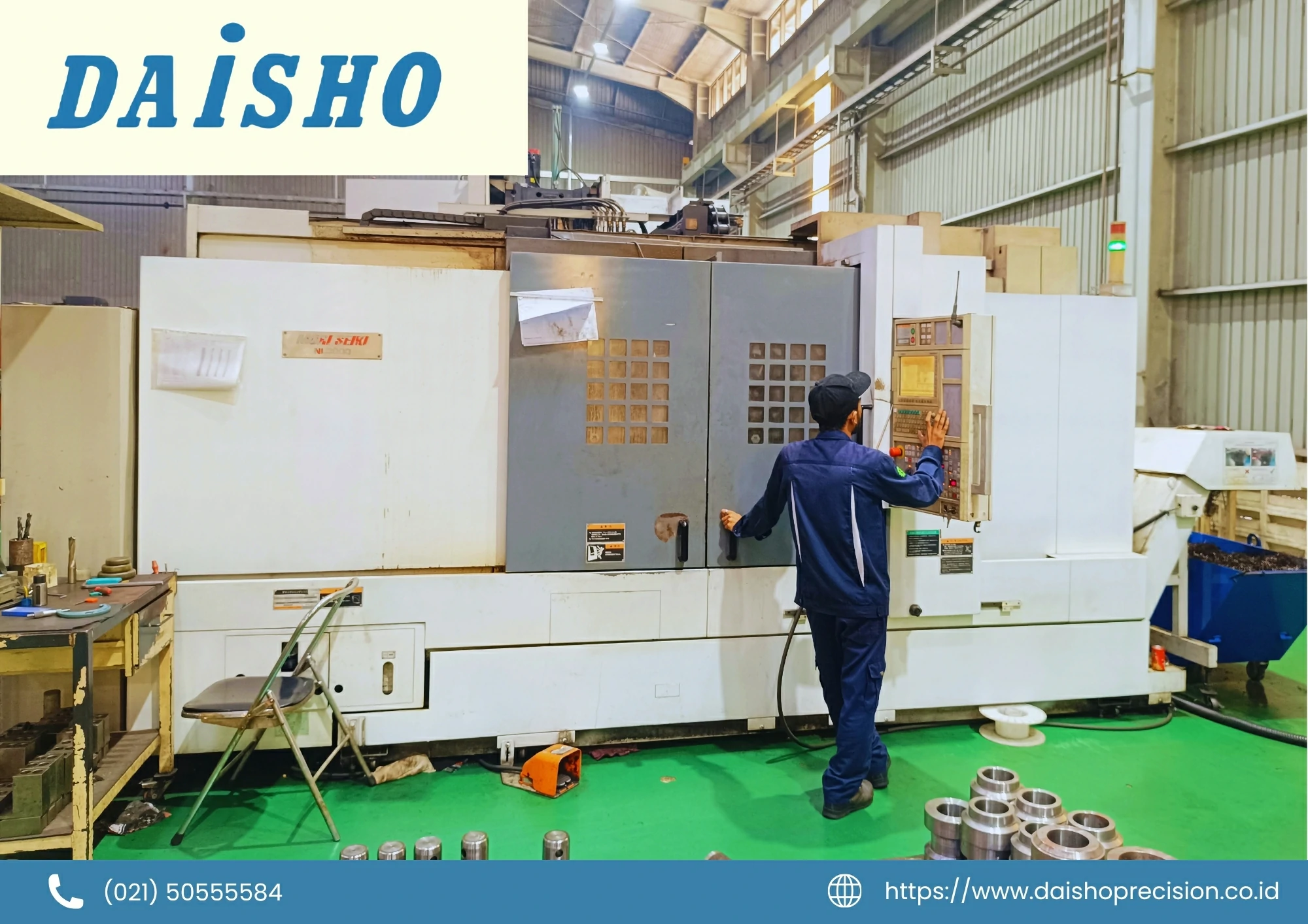DMG Mori Seiki NL3000 CNC turning center unit one at PT. Daisho Precision