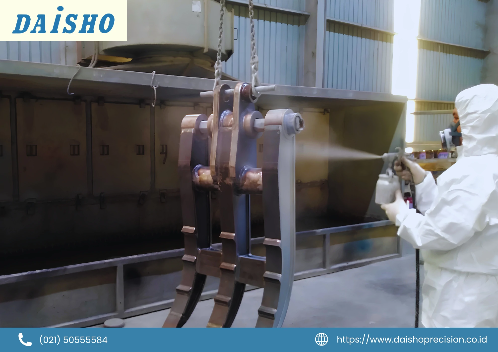 Painting & Sandblasting operation at PT. Daisho Precision