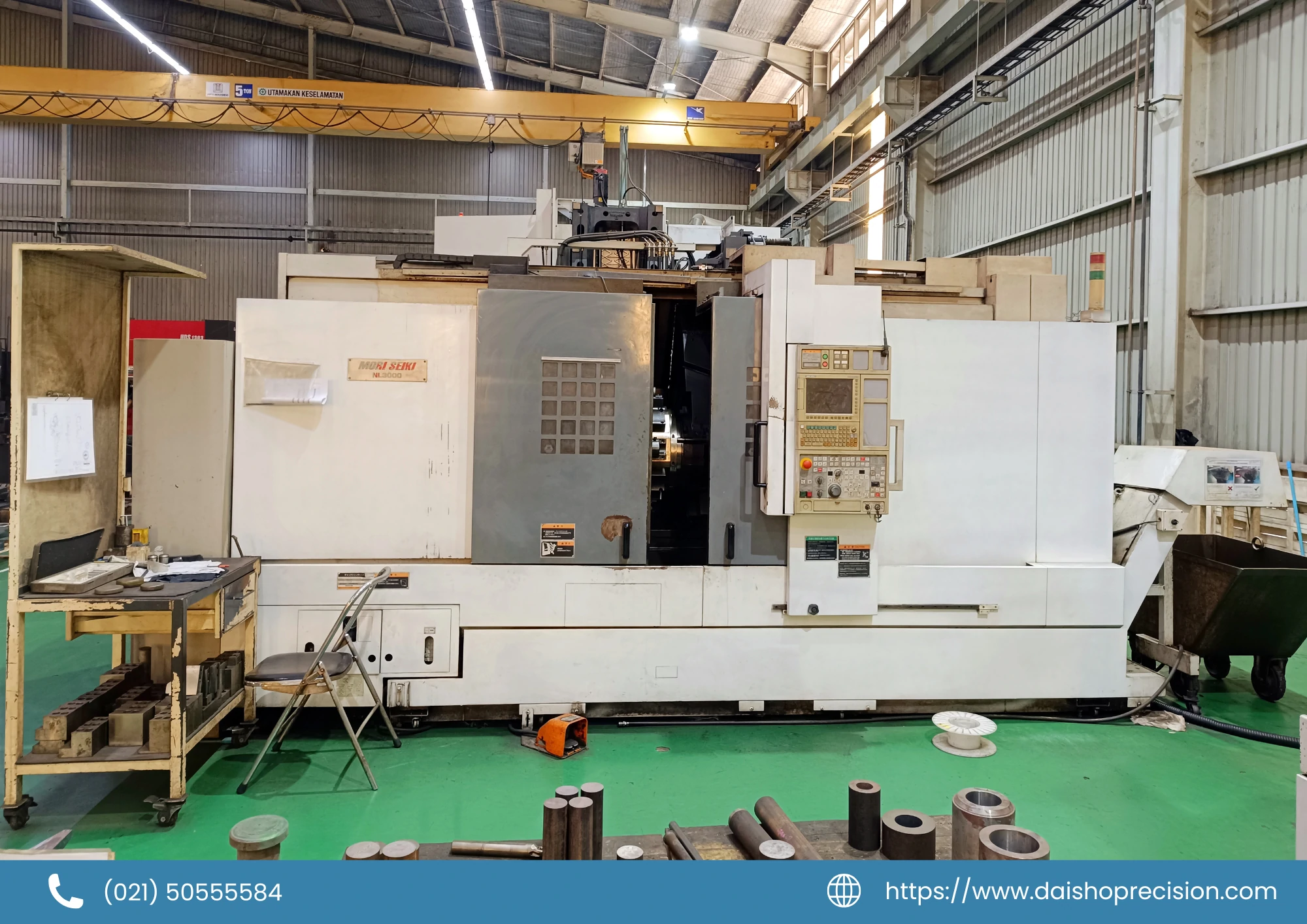 DMG Mori Seiki NL3000 CNC turning center unit two at PT. Daisho Precision